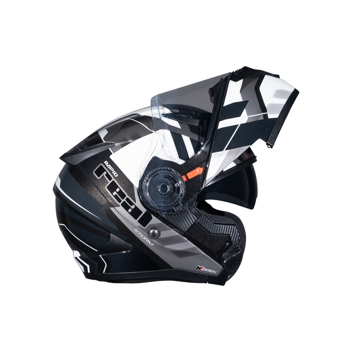 REAL Helmet STORM Rapid Black and White