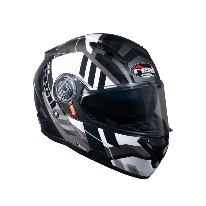 REAL Helmet STORM Rapid Black and White