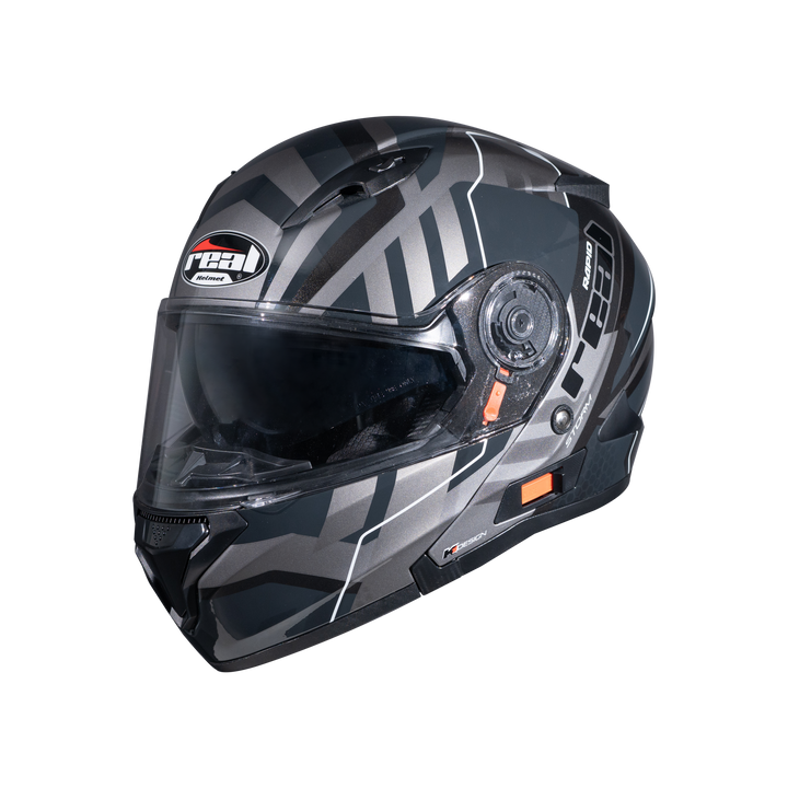 REAL Helmet STORM Rapid Black Gray