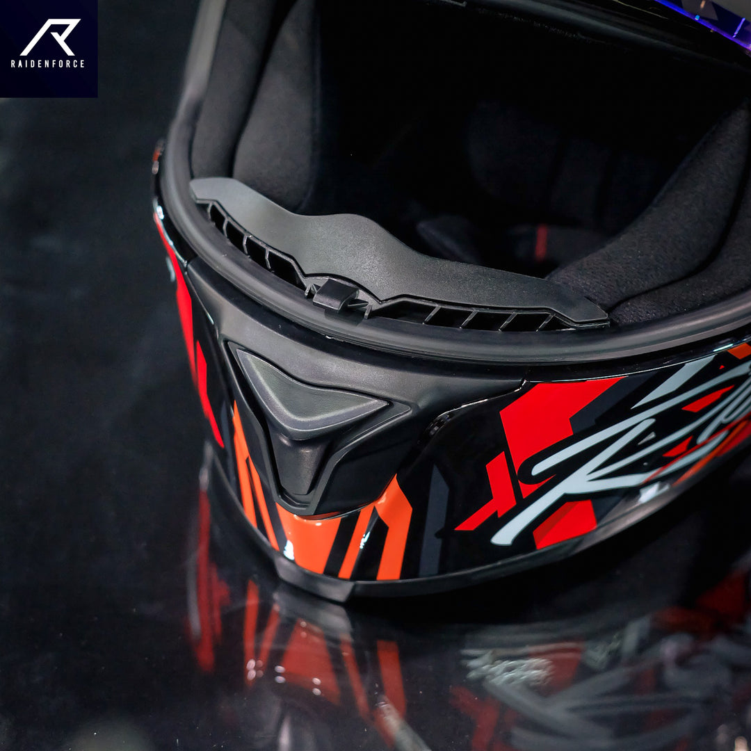 Real Helmet Thunder Apache Black and Red Helmet
