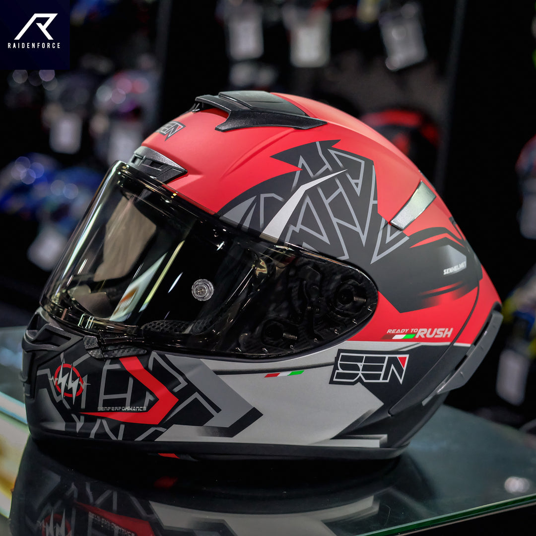 Sen Helmet Rush Matt red