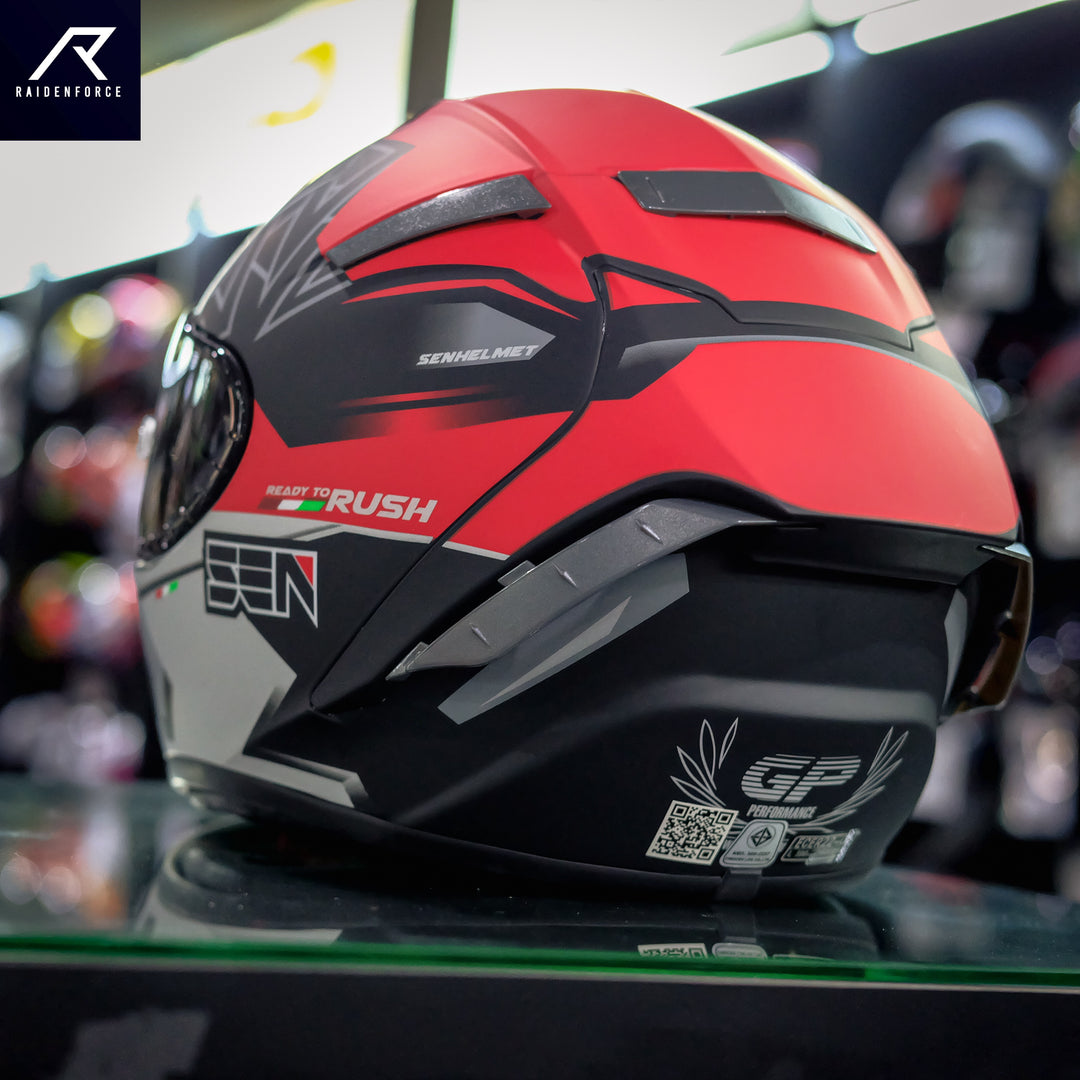 Sen Helmet Rush Matt red