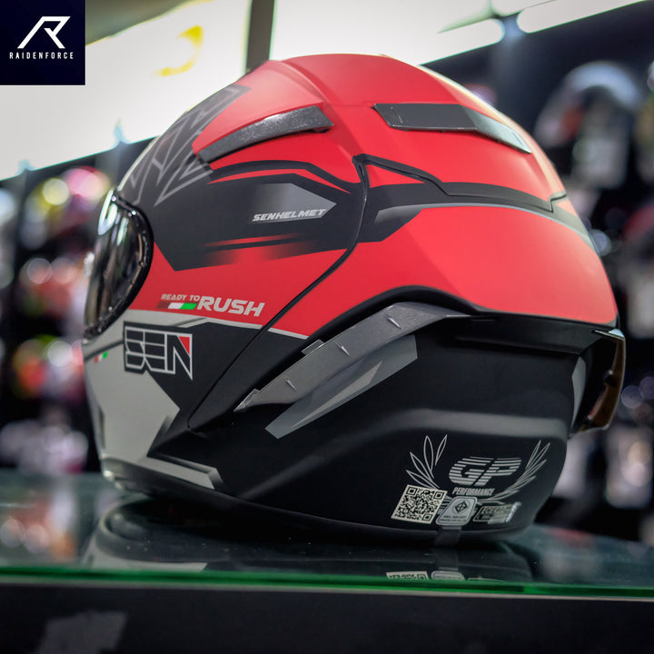 Sen Helmet Rush Matt red