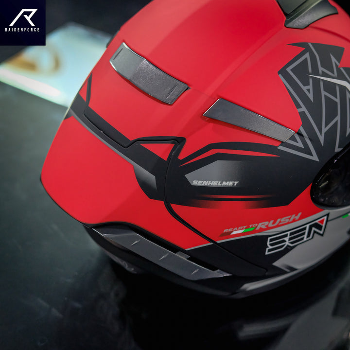 Sen Helmet Rush Matt red