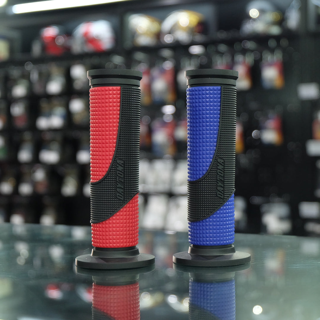 Daytona handlebar grips, model TM GG-D TAPERD-BASE 122MM