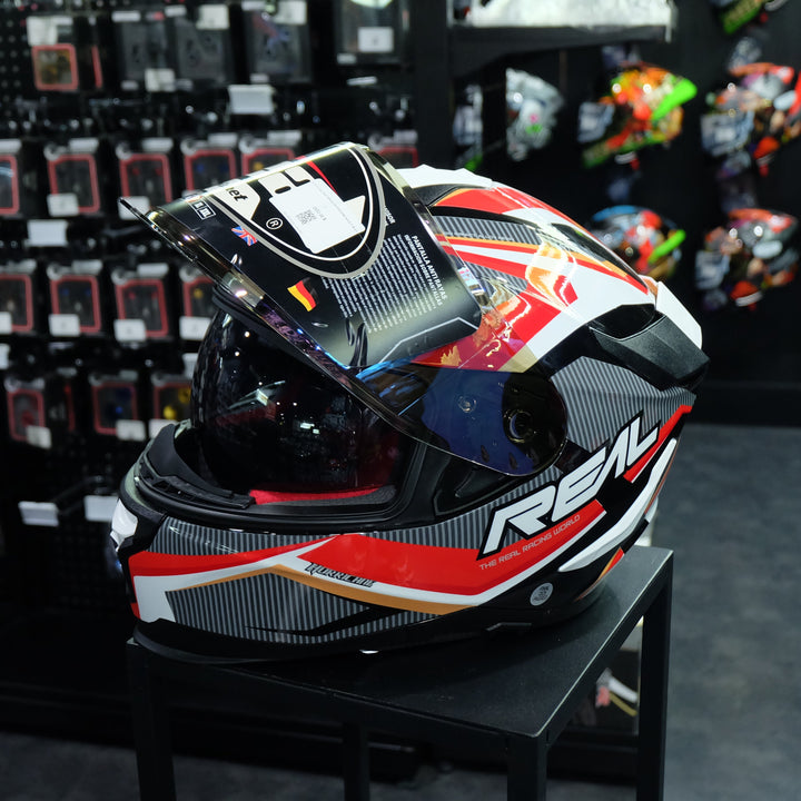 Real Helmet HURRICANE RACE X Red