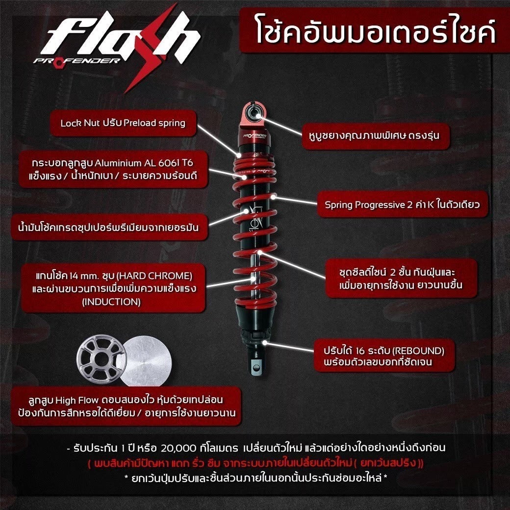 Shock PROFENDER FLASH Series WAVE125i black