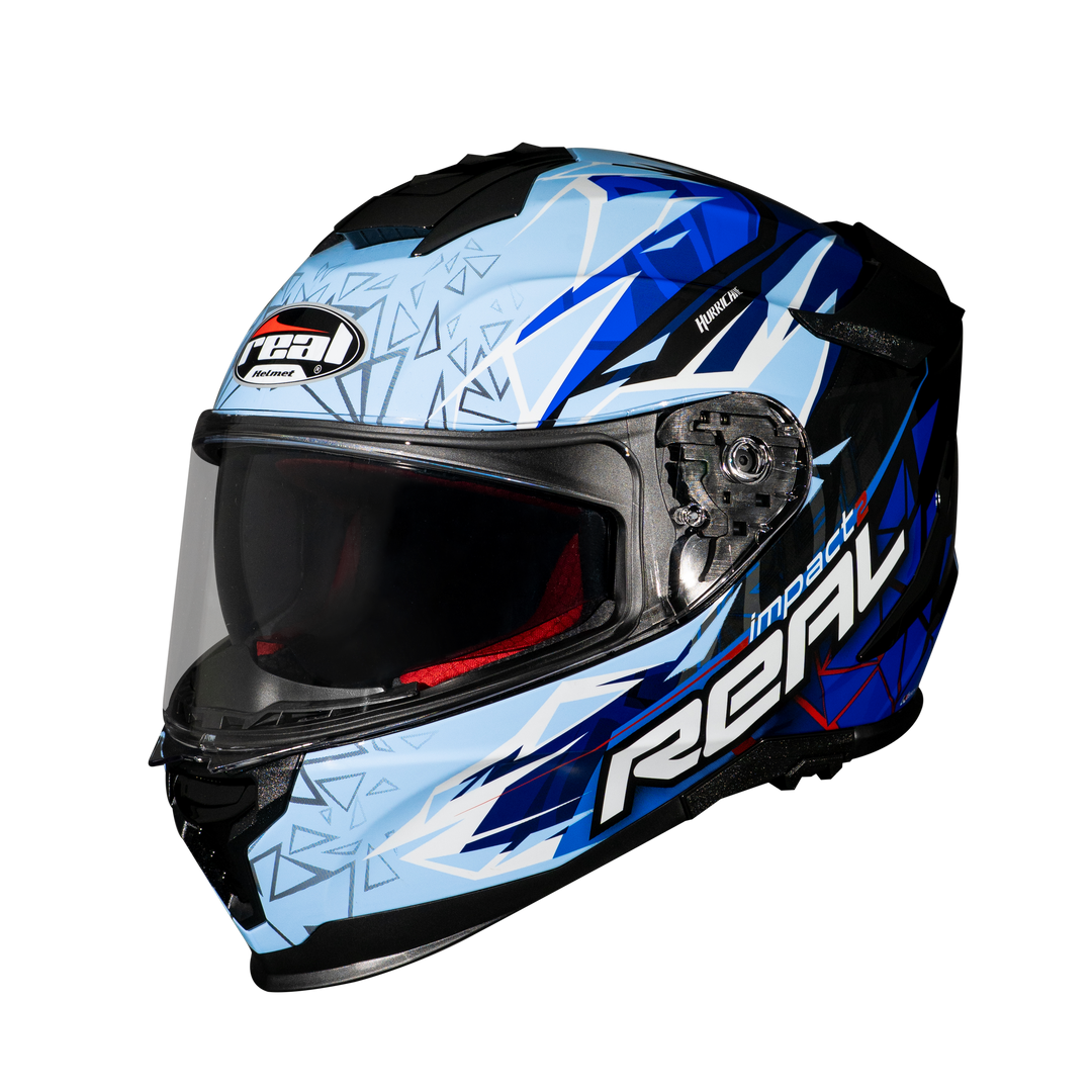 Real Helmet Hurricane-Impact Black/Blue