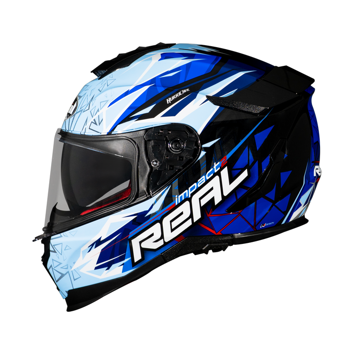 Real Helmet Hurricane-Impact Black/Blue