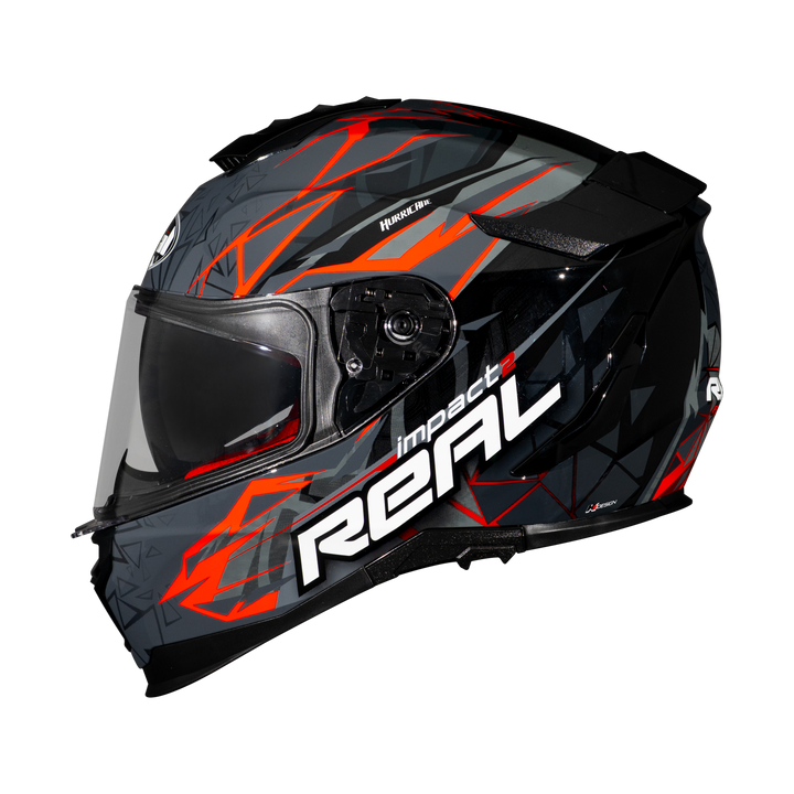 Real Helmet Hurricane-Impact Black/Blue
