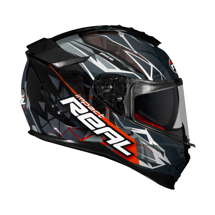 Real Helmet Hurricane-Impact Black/Blue