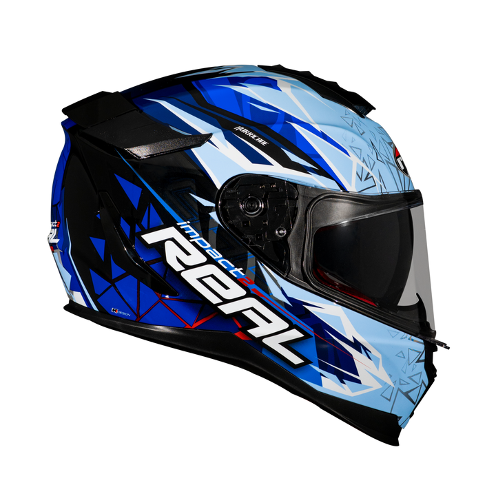 Real Helmet Hurricane-Impact Black/Blue