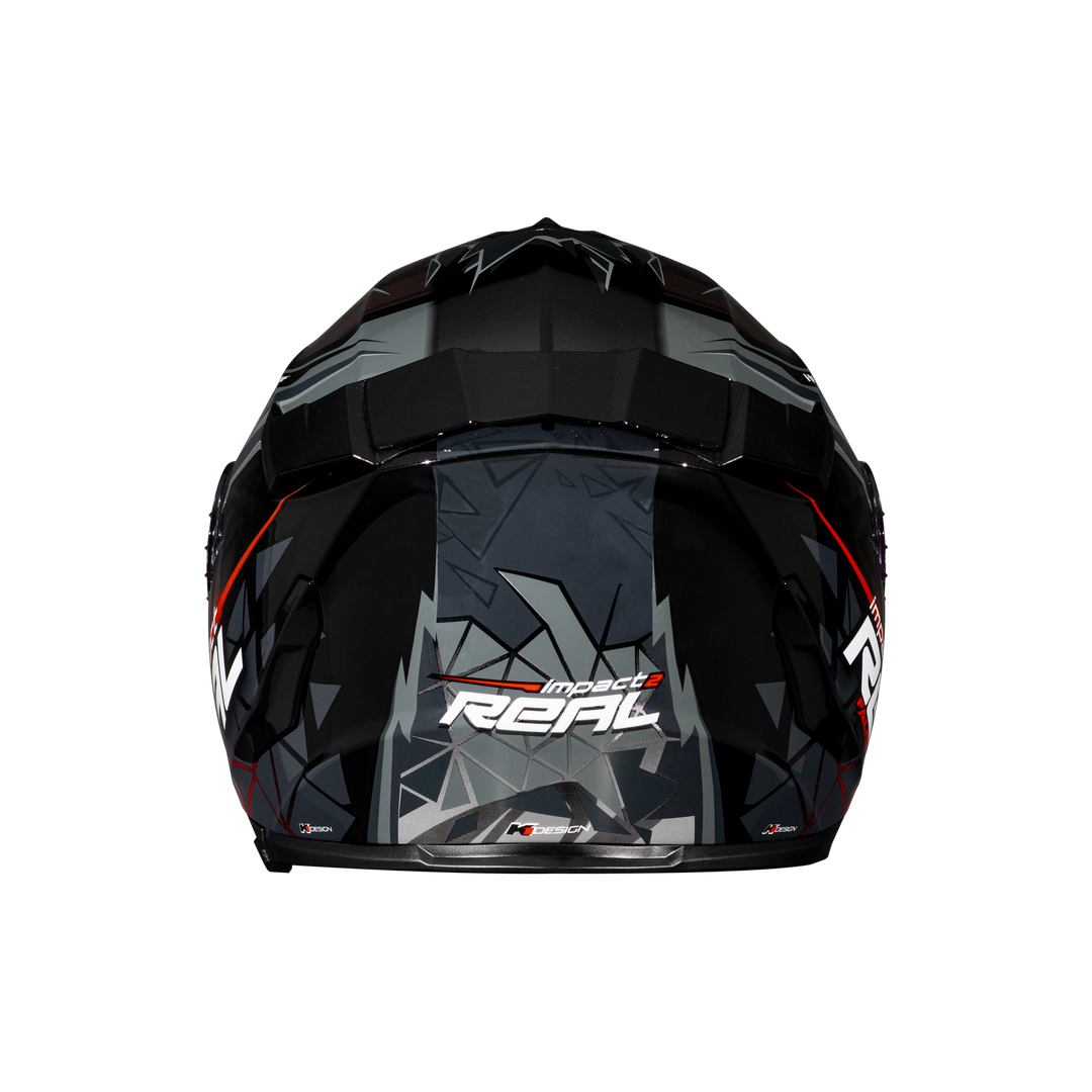 Real Helmet Hurricane-Impact Black/Blue