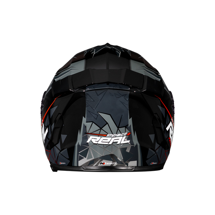 Real Helmet Hurricane-Impact Black/Blue
