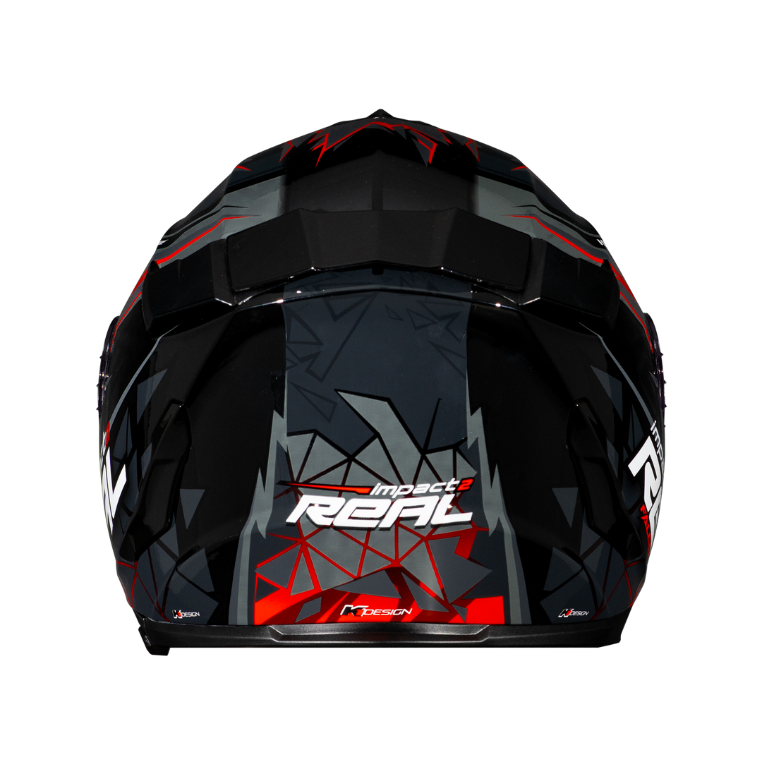 Real Helmet Hurricane-Impact Black/Blue
