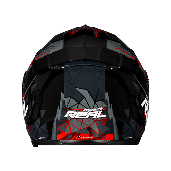 Real Helmet Hurricane-Impact Black/Blue
