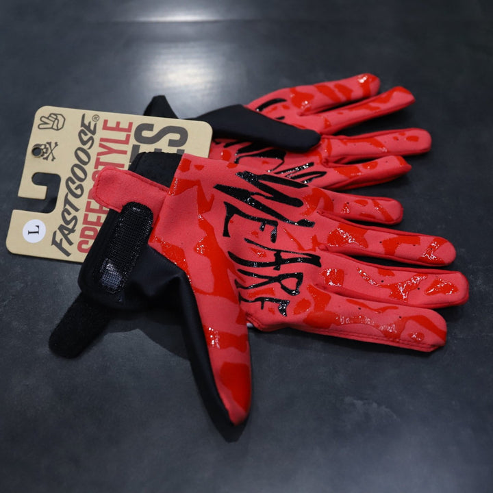 FastGoose MTC-03 gloves, red and black