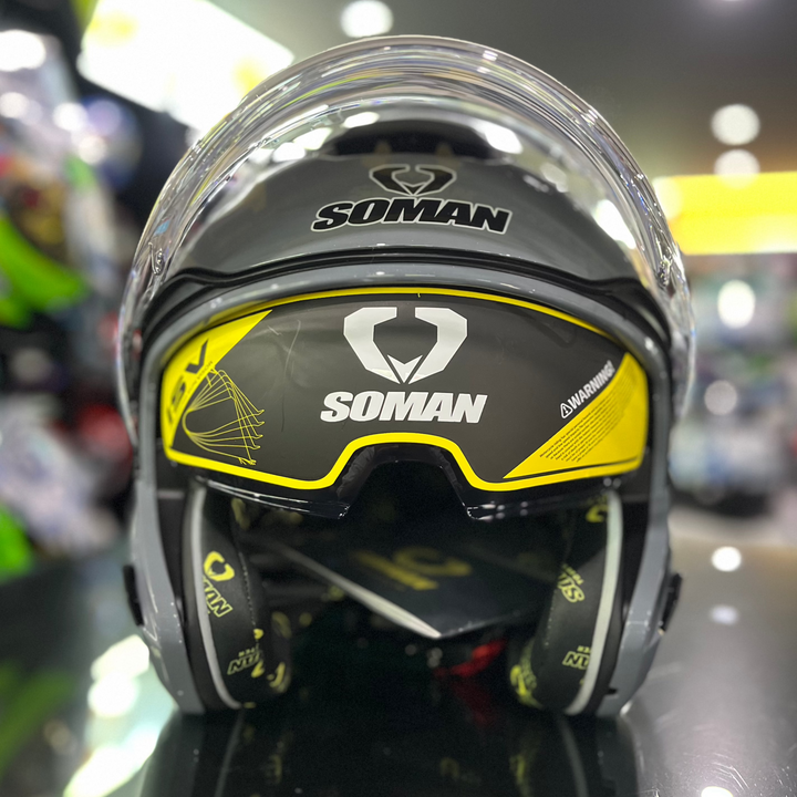 SOMAN Helmet - SM527 Grey