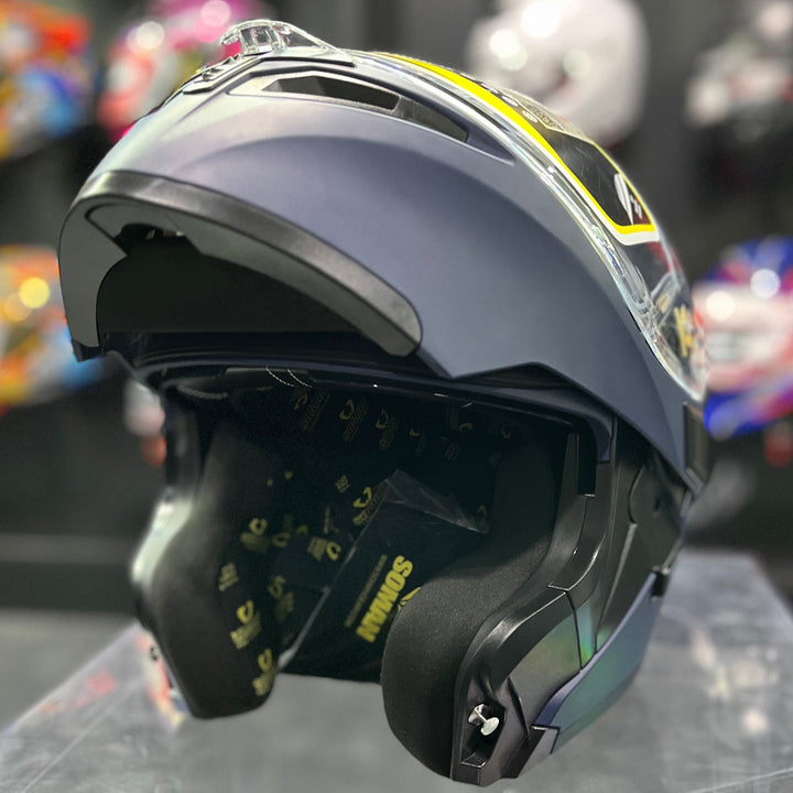 SOMAN Flip-up Helmet - SM955, Matte Blue