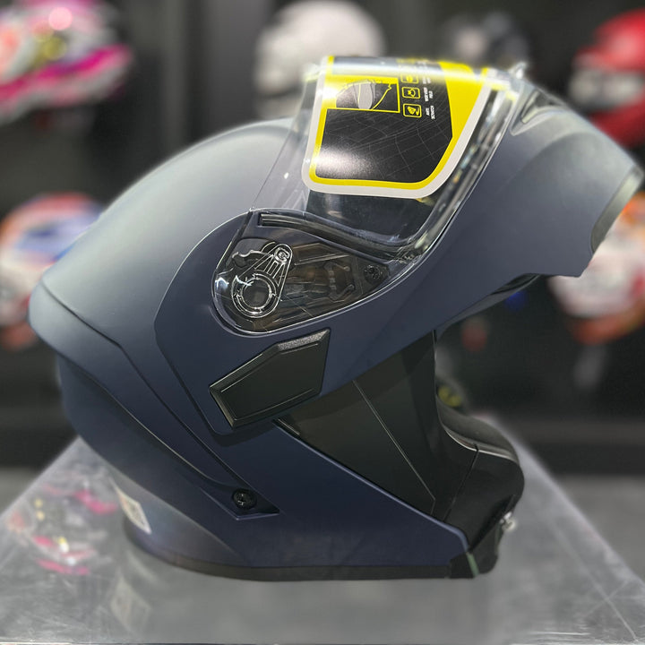 SOMAN Flip-up Helmet - SM955, Matte Blue