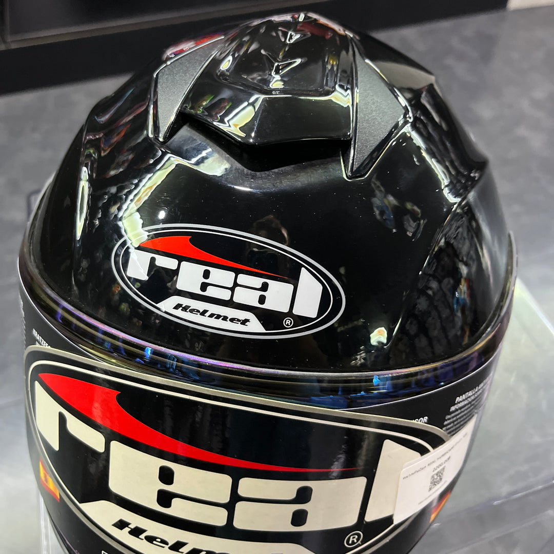 Real Helmet HURRICANE Glossy Black