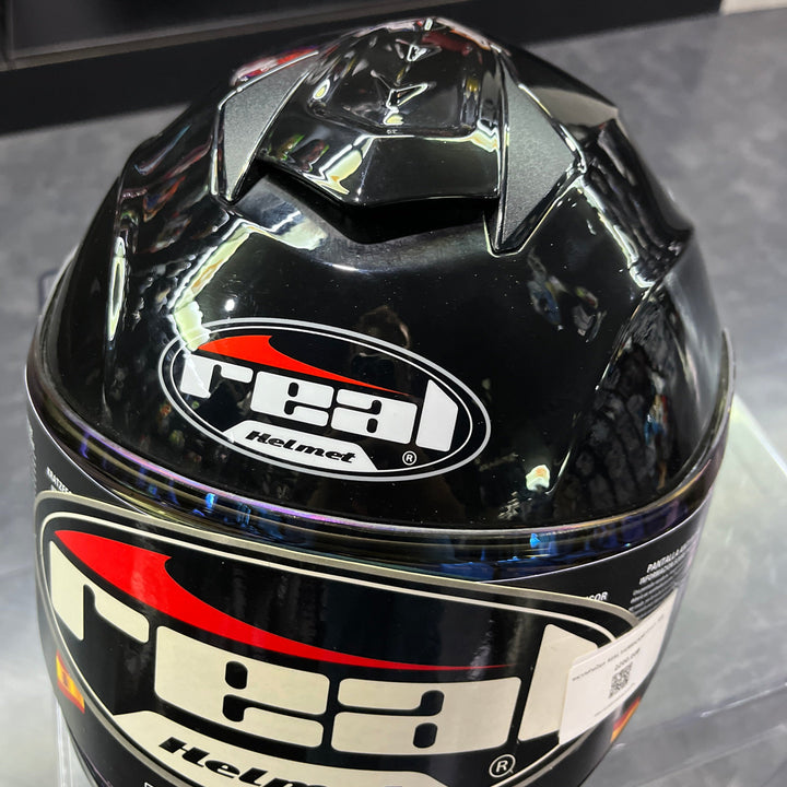 Real Helmet HURRICANE Glossy Black