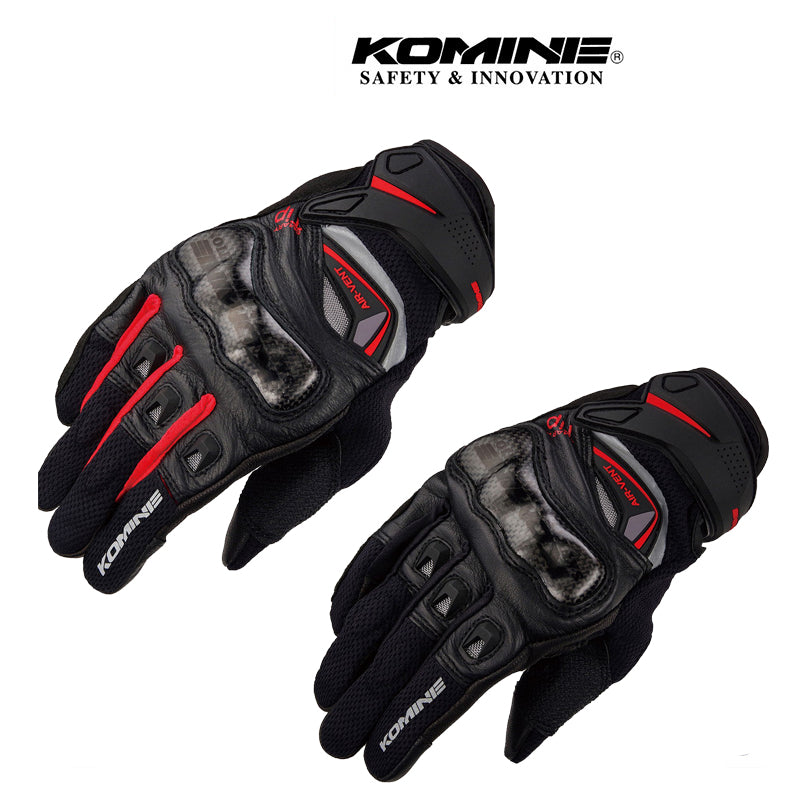 KOMINE gloves model GK-224 red/black