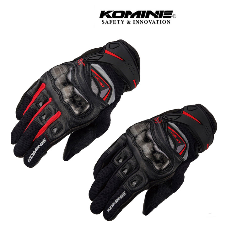 KOMINE gloves model GK-224 red/black