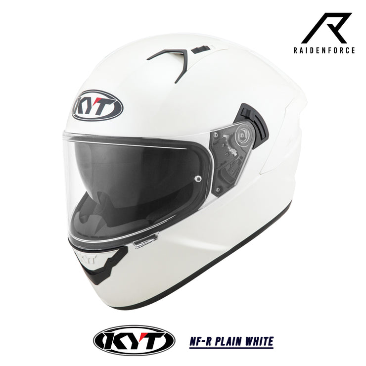 หมวกกันน็อค KYT NF-R Plain White