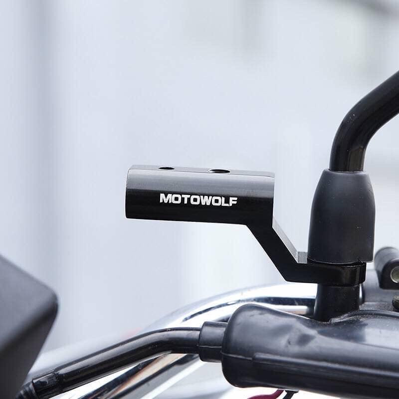 Additional bar rod, mirror hole mounting, MOTOWOLF MDL-3509, black