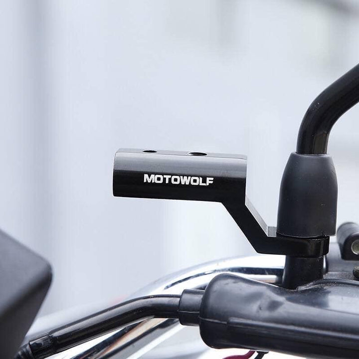 Additional bar rod, mirror hole mounting, MOTOWOLF MDL-3509, black