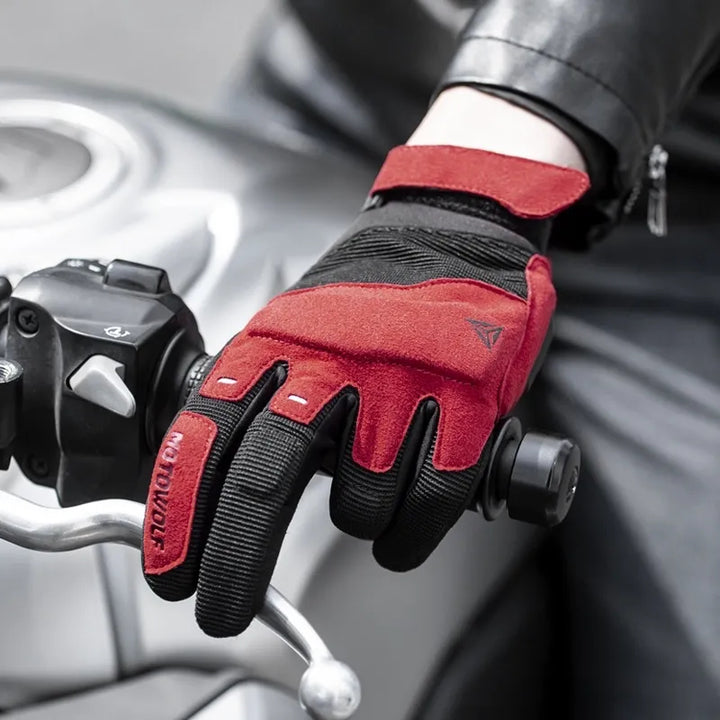 MOTOWOLF gloves model 0325 red