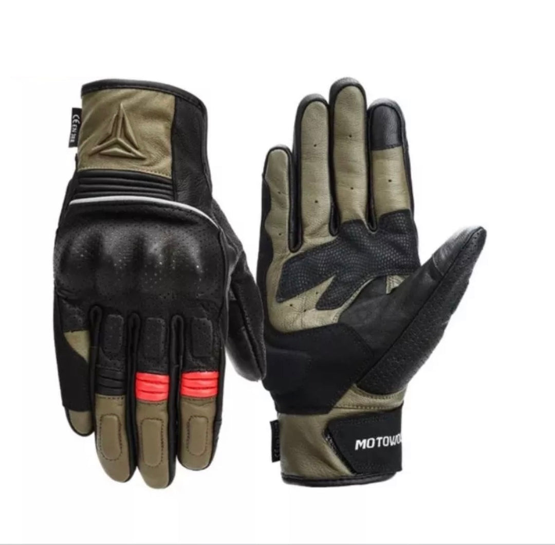 MOTOWOLF gloves model 0329 green