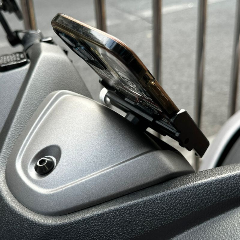 Motorcycle phone holder with handlebar cover Mototec MT-Nmax155