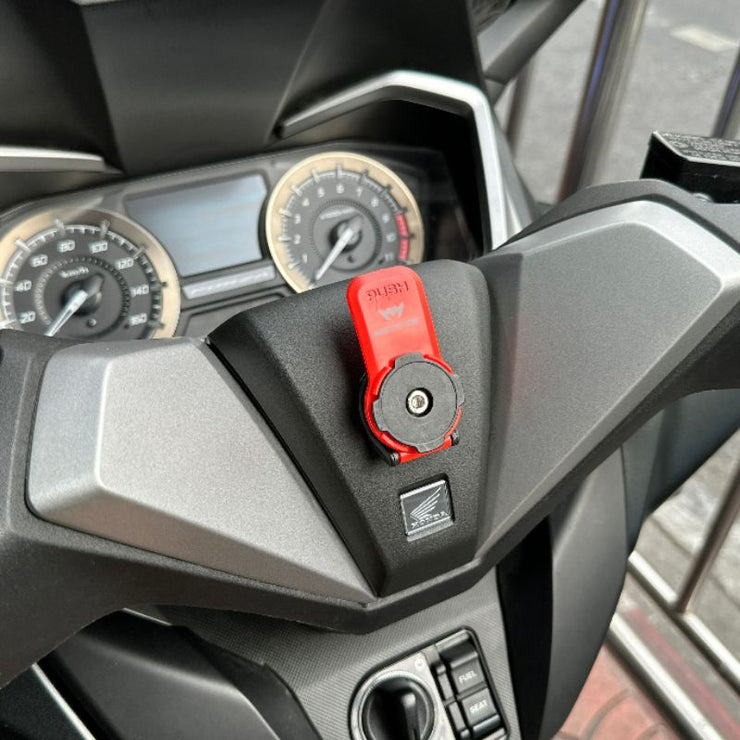 ชุดที่จับโทรศัพท์สำหรับมอเตอร์ไซค์พร้อมครอบแฮนด์ Mototec Quicklock-Forza350