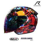 หมวกกันน็อค NHK R12Visor-Samurai ดำ