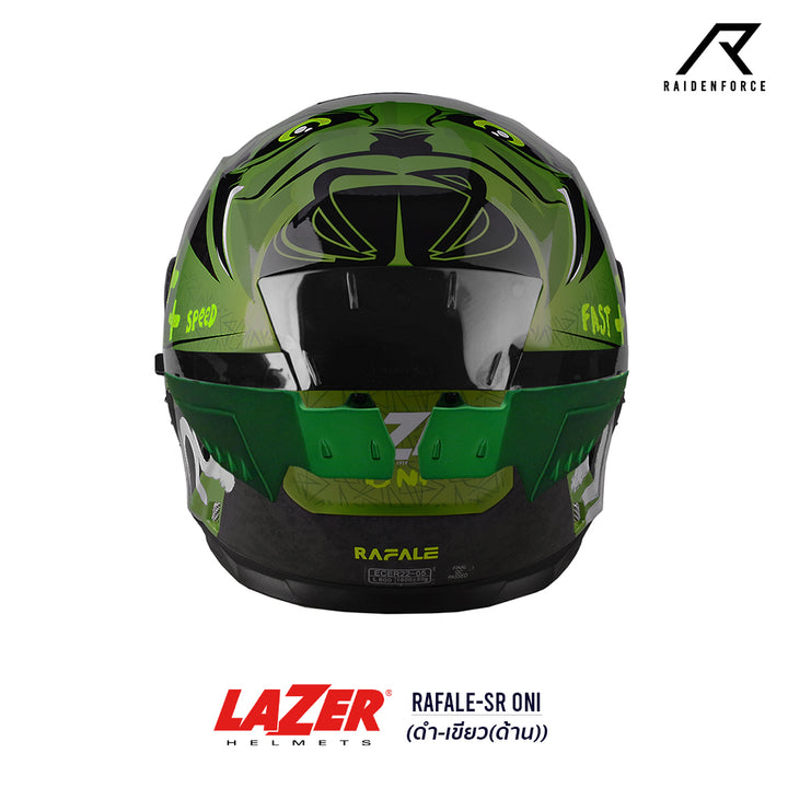 LAZER Helmet RAFALE ONI Black-Green (Matte)