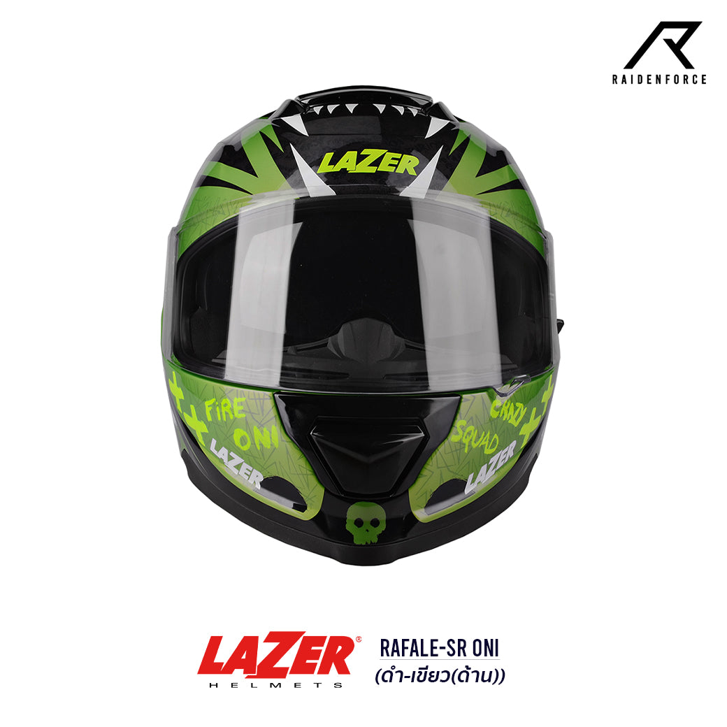 LAZER Helmet RAFALE ONI Black-Green (Matte)