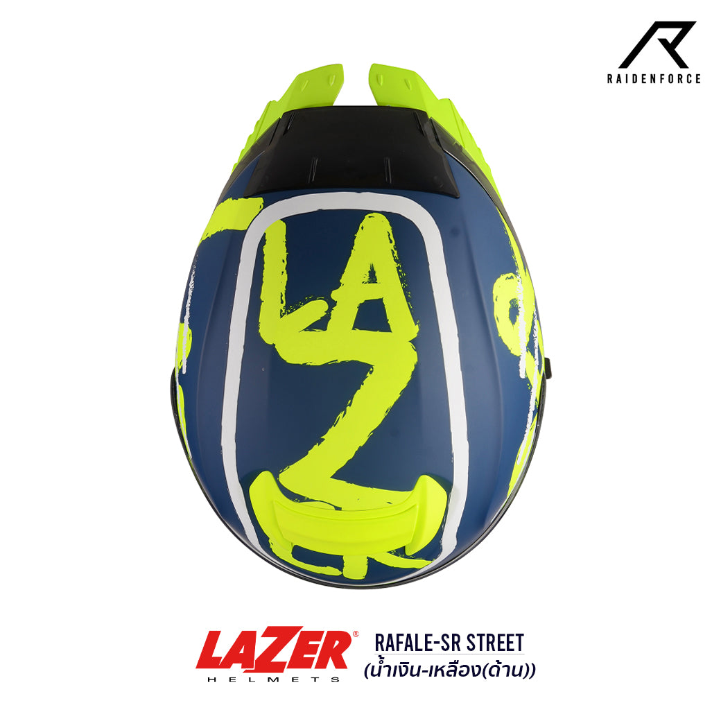 LAZER Helmet RAFALE Street Helmet Blue-Yellow (Matte)