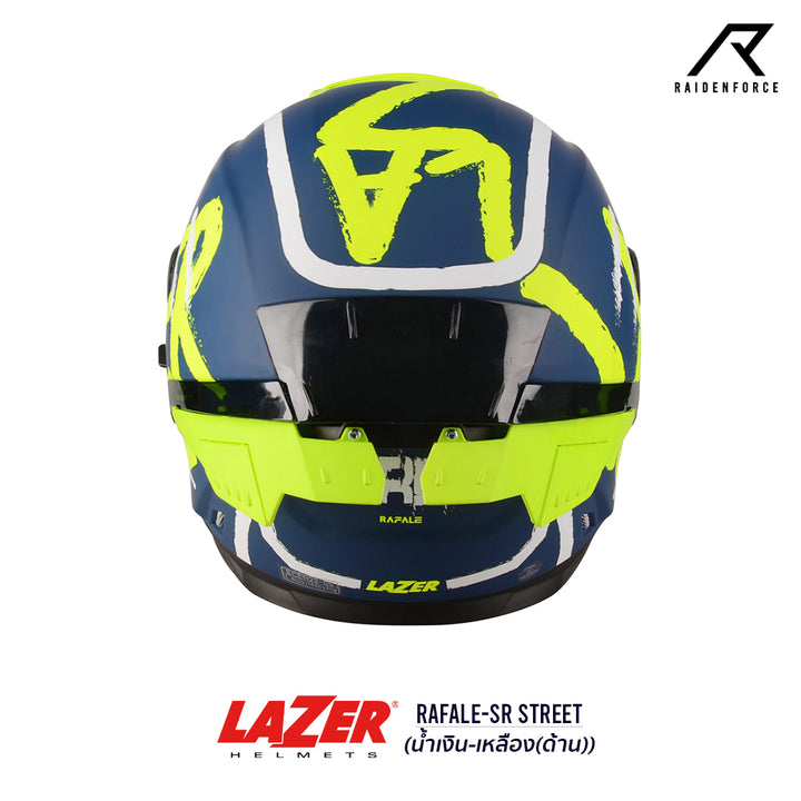 LAZER Helmet RAFALE Street Helmet Blue-Yellow (Matte)