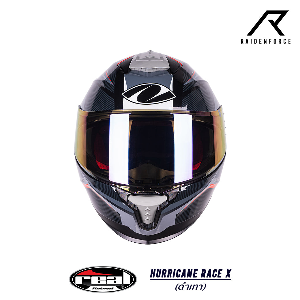 Real Helmet HURRICANE RACE X Black/Gray