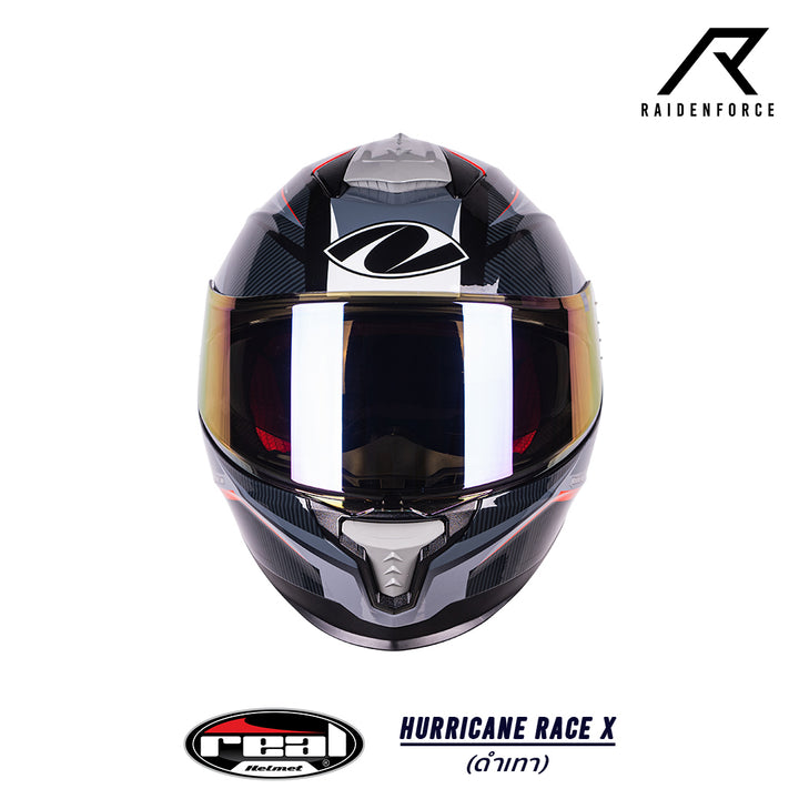 Real Helmet HURRICANE RACE X Black/Gray