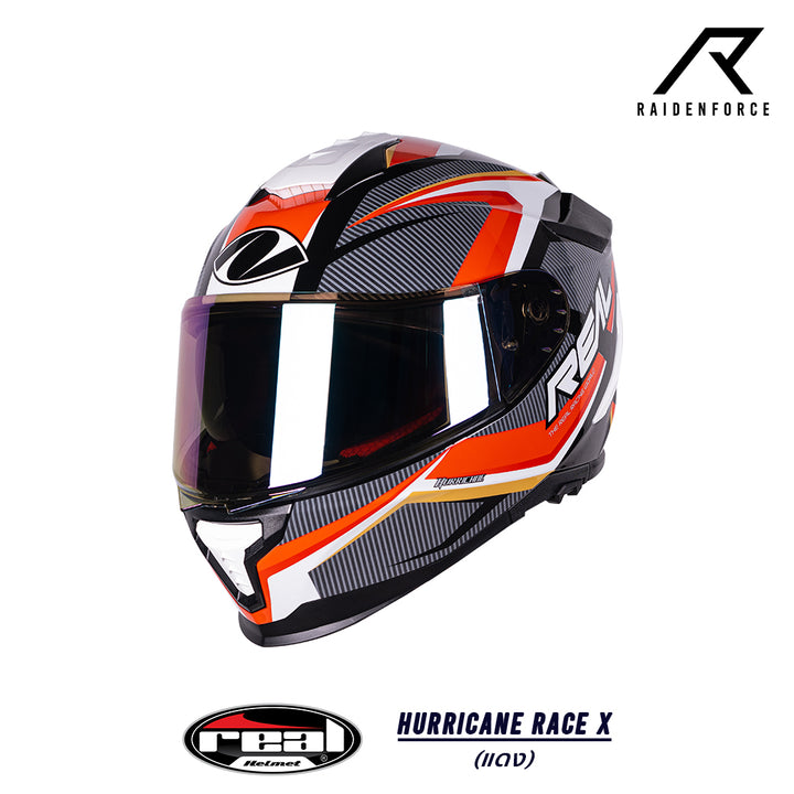 Real Helmet HURRICANE RACE X Red