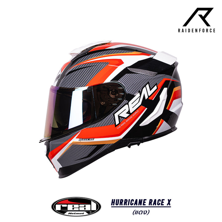 Real Helmet HURRICANE RACE X Red