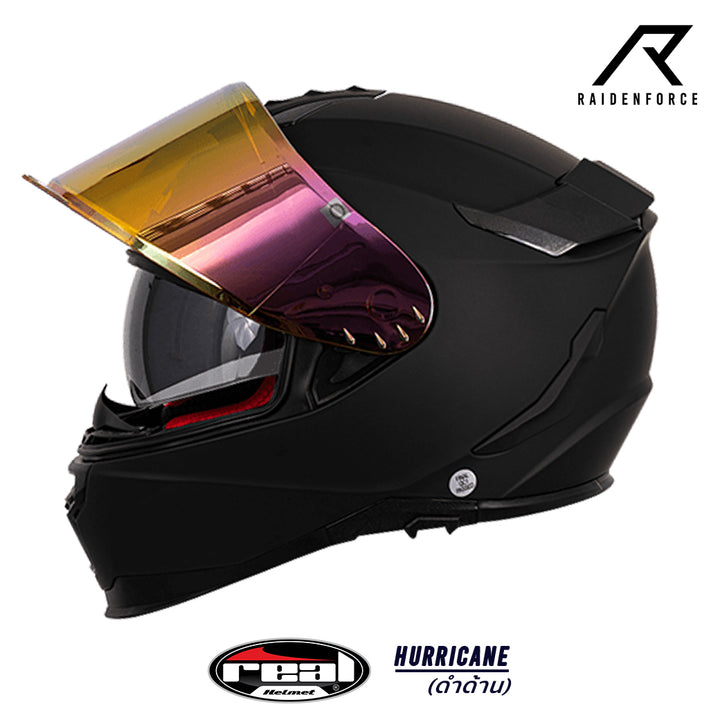 Real Helmet HURRICANE Matte Black