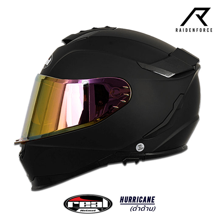 Real Helmet HURRICANE Matte Black
