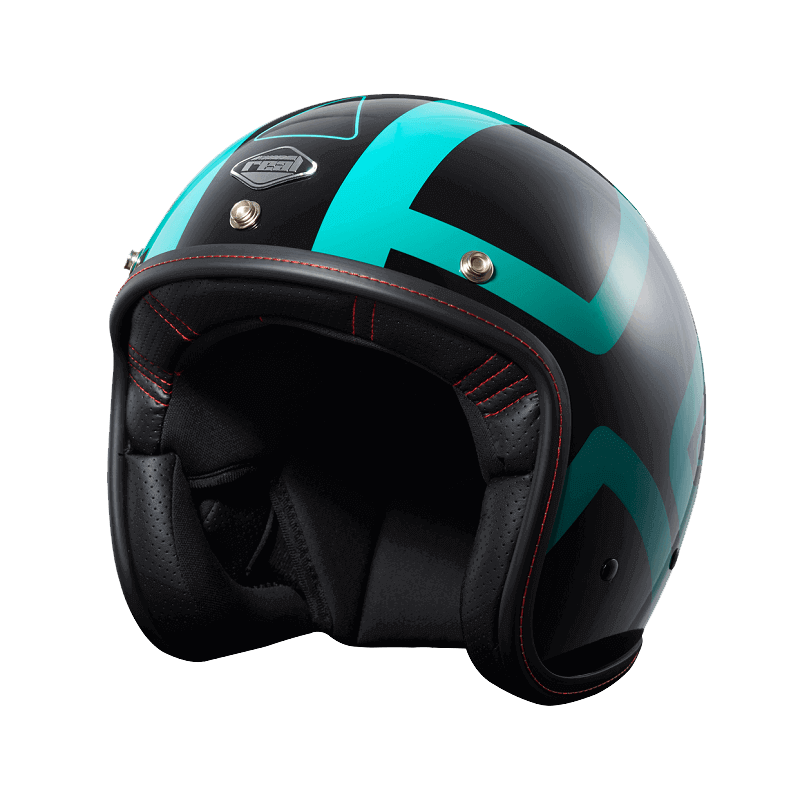 หมวกกันน็อค REAL Helmet Vintage I Classic ดำเขียว