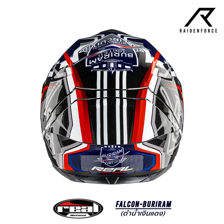 REAL Helmet Falcon Buriram - Black, Blue, Red