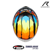 หมวกกันน็อค Real Helmet Thunder Apache สีดำส้ม