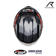 หมวกกันน็อค Real Helmet Thunder Apache สีดำเทา